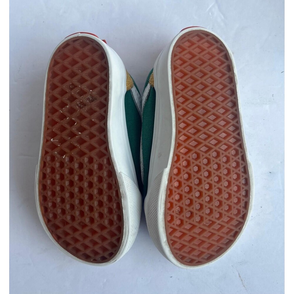 Vans Old Skool Sneakers Blue Green Kids Size 5.5 - Picture 5 of 6